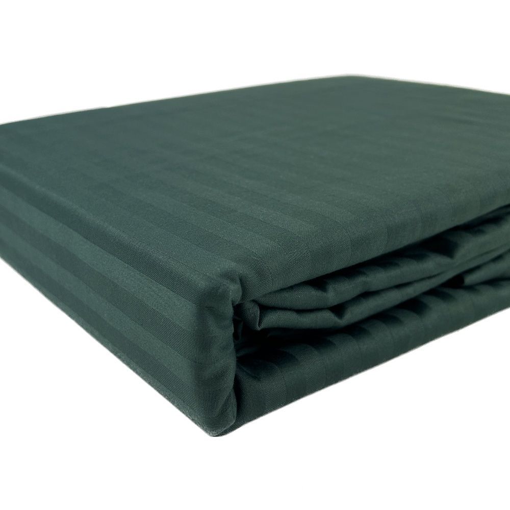 Постельное белье Sound Sleep сатин страйп Dark Green
