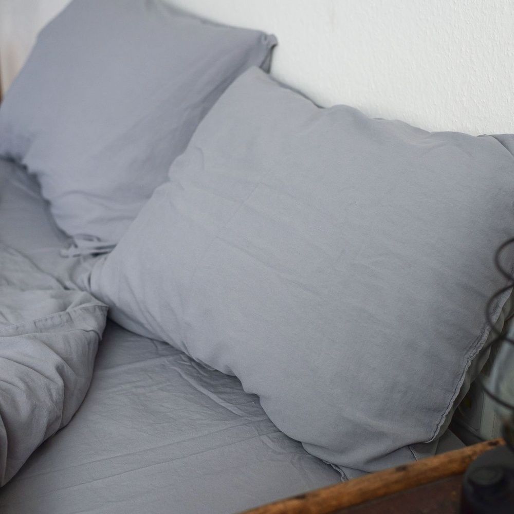 Постельное белье вареный хлопок LA MODNO STONEWASHED GRAY