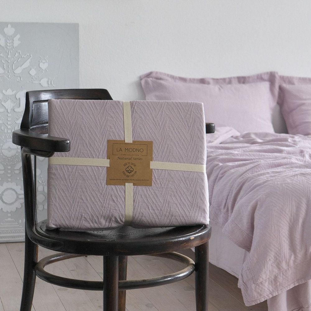 Постільна білизна варена бавовна жаккард La Modno Jacquard Lilac Marble