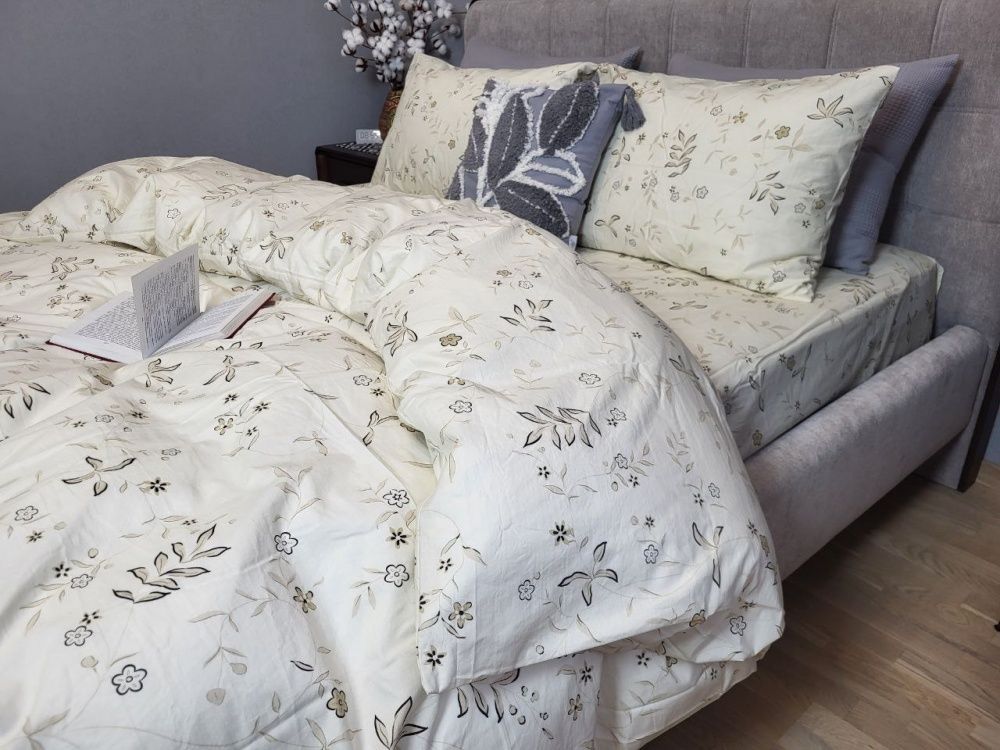 Постільна білизна варена бавовна Комфорт Текстиль Flowers, Washed Cotton