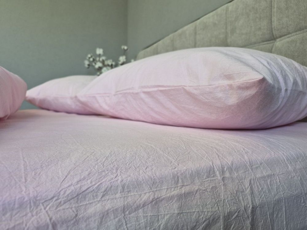Постільна білизна варена бавовна Комфорт Текстиль Pink, Washed Cotton W1351