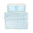 Постельное белье с рюшами вареный хлопок Lotus Home - Kansas fly plus, Мятный, 50х70см (4шт), Евро, 200х220 см, 240х260 см