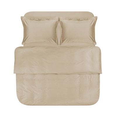 Постельное белье сатин premium Lotus Home - Dakota Modern бежево-пудровый