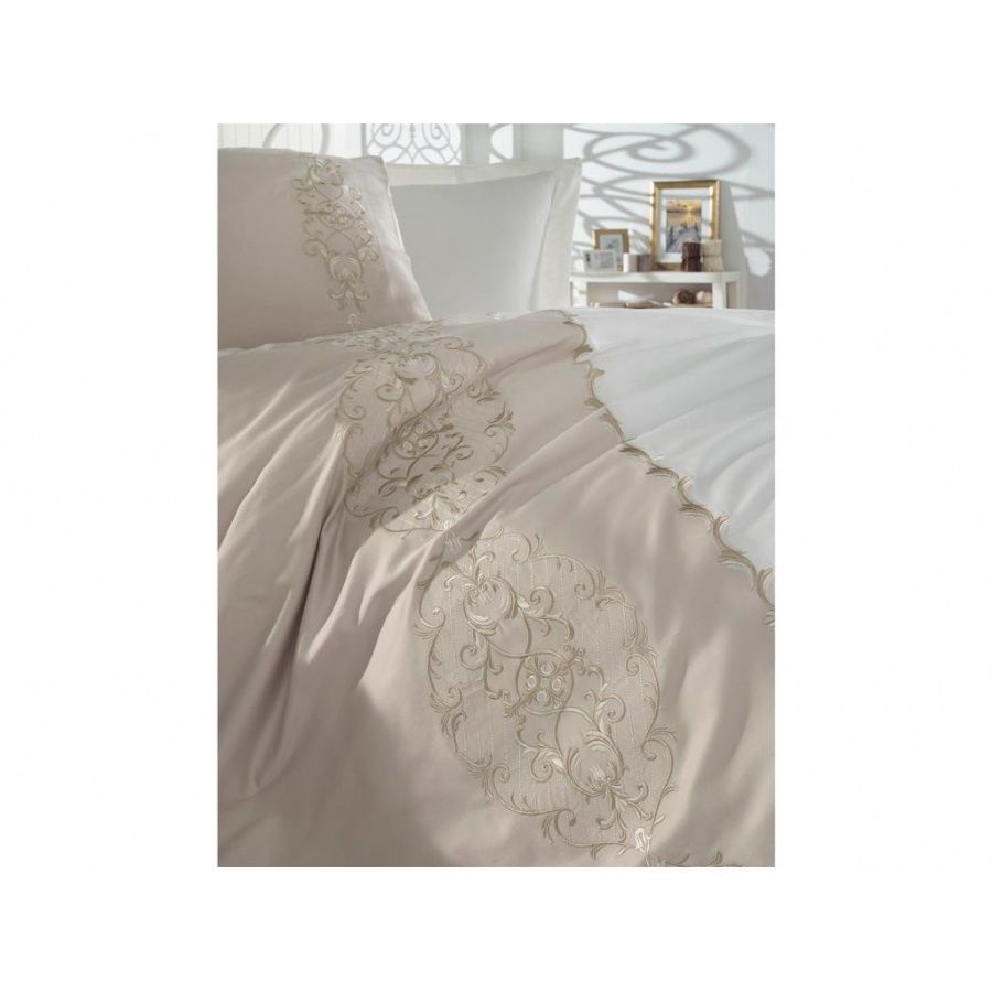 Постельное белье Dantela Vita сатин с вышивкой Elegance