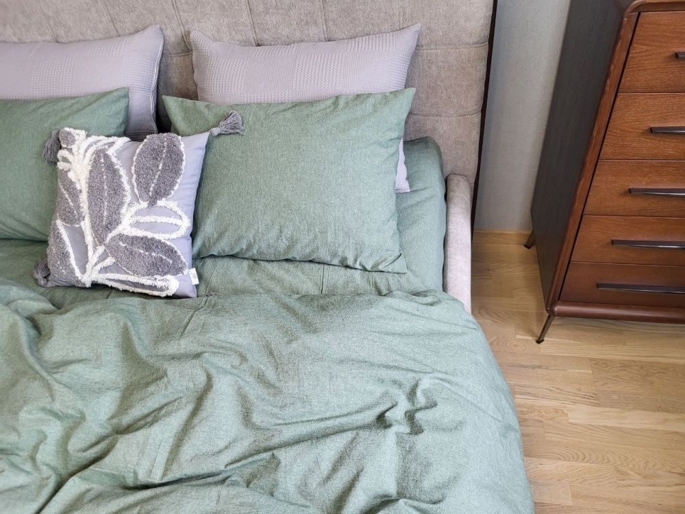 Постільна білизна варена бавовна Комфорт Текстиль Forest Green, Washed Cotton W1151