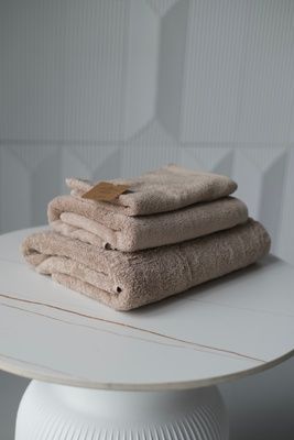 Рушник махровий єгипетська бавовна AQUANOVA London Nougat