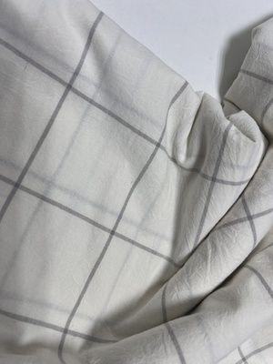 Постільна білизна варена бавовна Комфорт Текстиль White plaid, Washed Cotton