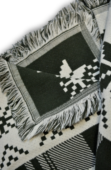 Плед новорічний бавовна First Choice Ruma Deer Dark Green