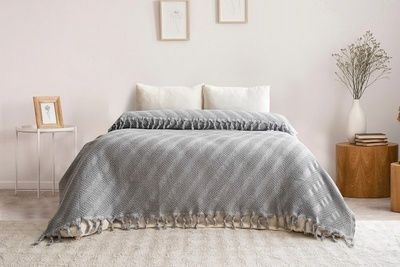 Плед піке Saheser Opera Grey