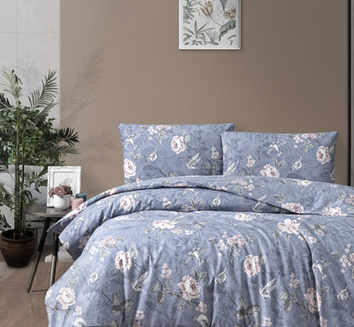 Постельное белье ранфорс First Choice Ranforse Ibiza Indigo
