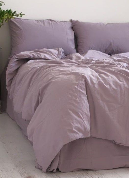 Постельное белье вареный хлопок Limasso Natural Violet Standart