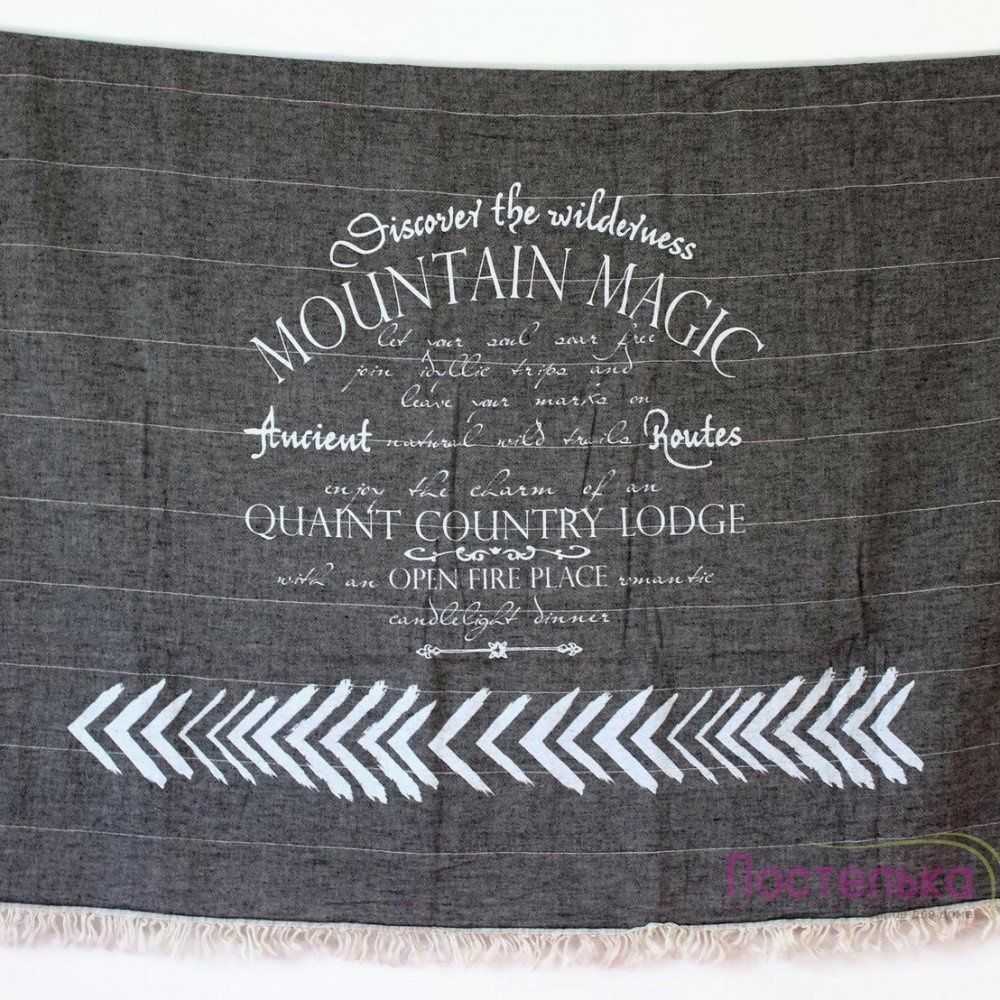 Плед-накидка Barine - Mountain Magic Throw black & white