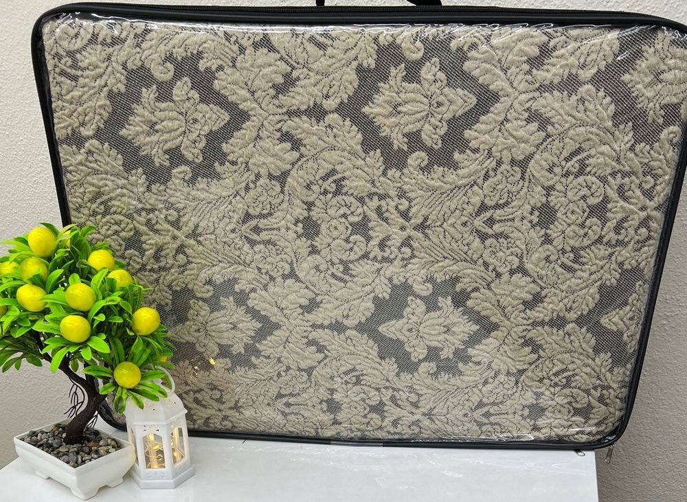 Набор чехлов для мебели жаккард Altinkoza Damask с юбкой бежевый