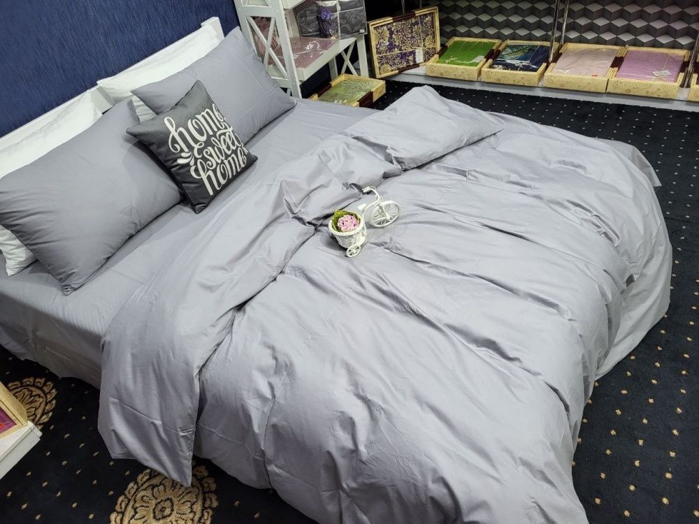 Постельное белье Комфорт Текстиль Сатин Lux LIGHT GREY
