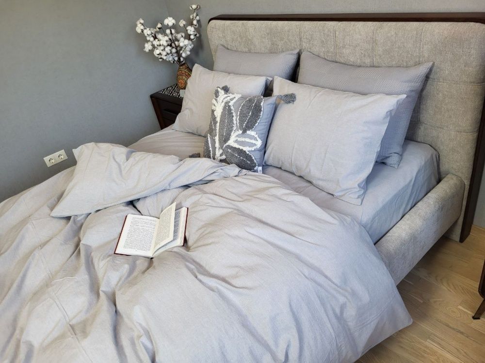 Пододеяльник вареный хлопок Комфорт Текстиль Ash Gray, Washed Cotton W1221