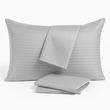 Наволочка Сатин Boston Soft Grey Stripe, Сірий, 50х70 см