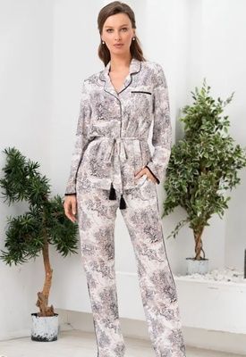 Жіноча шовкова піжама трійка Mia-Amore Elephant 1696, 2XL