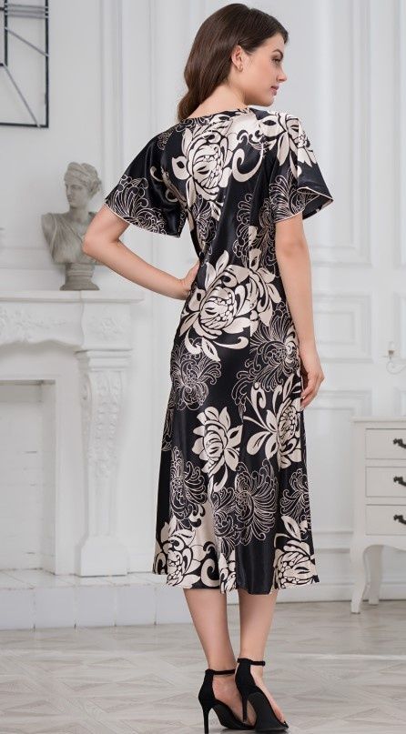 Нічна сорочка шовк Mia-Amore Da Vinci 8448, XL