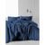 Постельное белье SoundSleep Stonewash Muslin Dark Blue, Темно-синий, 50х70см (2шт), Евро, 200х220 см, 240х260 см