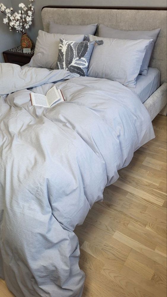 Пододеяльник вареный хлопок Комфорт Текстиль Ash Gray, Washed Cotton W1221
