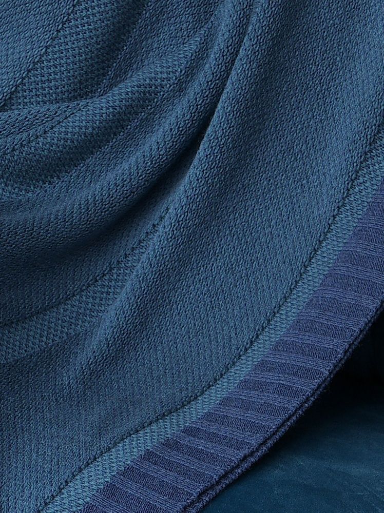 Вязаный плед Betires Navy Blue