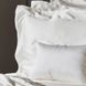 Шелковое постельное белье с простыней на резинке Gingerlily Plain Ivory 1