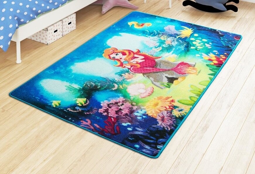 Килимок в дитячу кімнату Confetti Mermaid Mavi