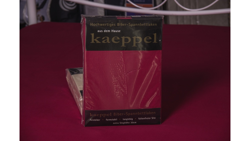 Простыня на резинке фланель Kaeppel бордо