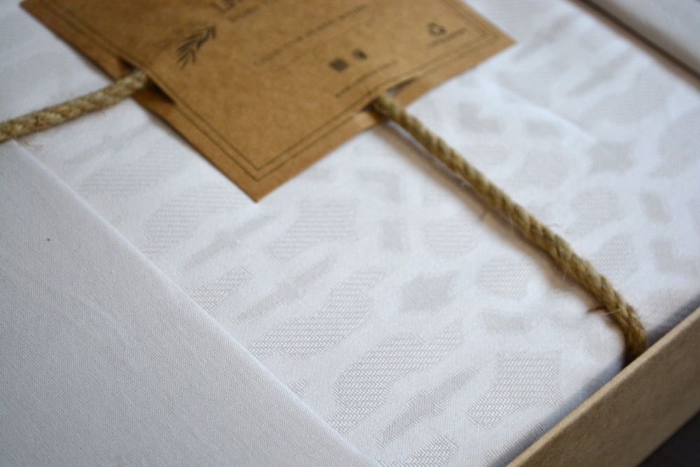 Постільна білизна Limasso Jacquard Ranforse Catena Natural Cream