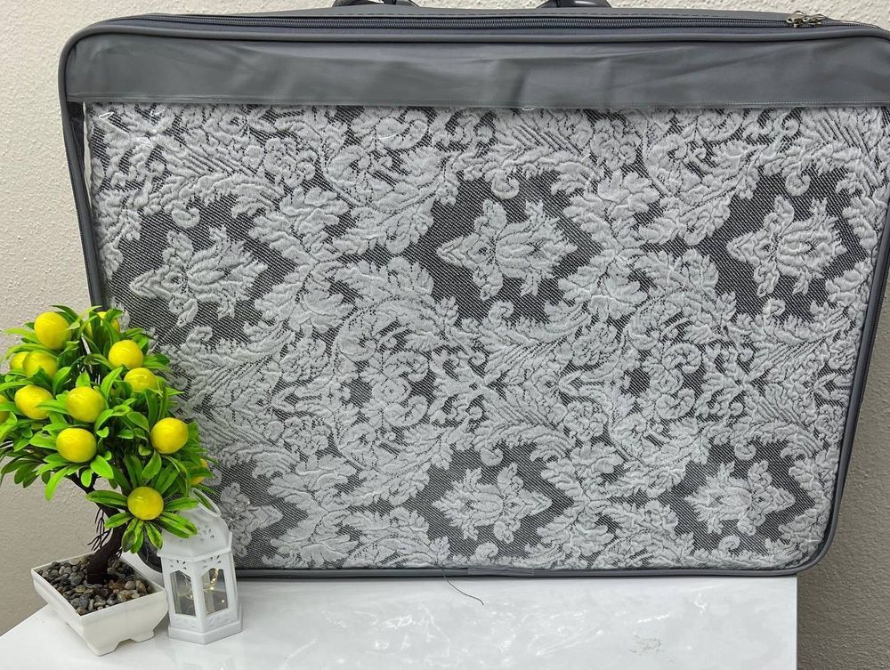 Набор чехлов для мебели жаккард Altinkoza Damask с юбкой кремовый