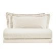 Итальянское постельное белье льон Biancoperla Hamilton Avorio, Кремовый, 50х70см (2шт), Полуторный, 155х215 см, 180х240 см