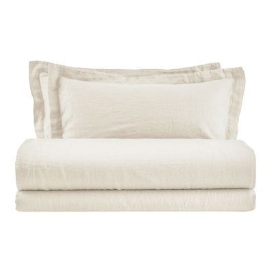 Італійська постільна білизна льон Biancoperla Hamilton Avorio