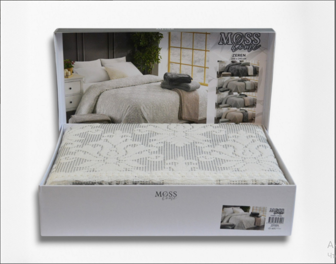 Махрове покривало Moss Zeren Cream
