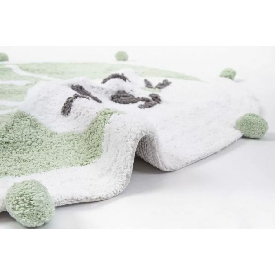 Коврик в детскую Irya - Bunny mint ментоловый
