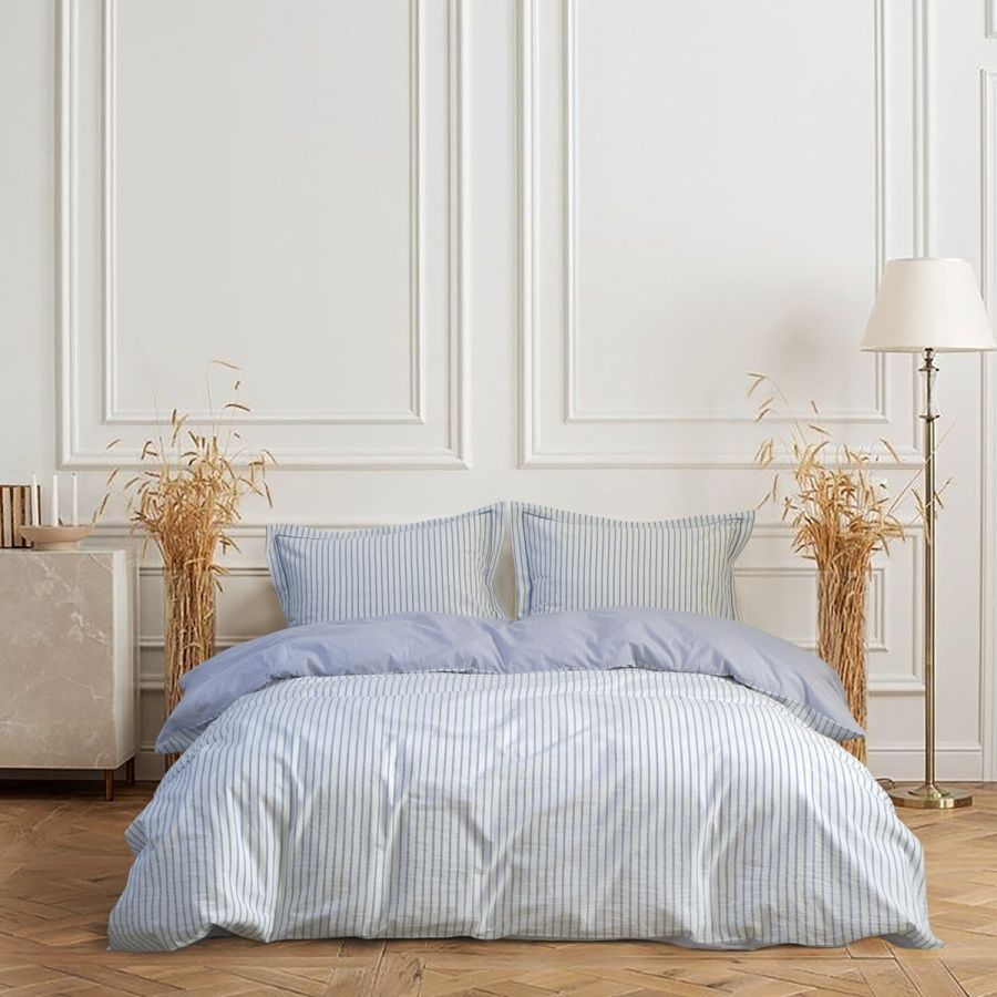 Постільна білизна бавовна Lotus Home - Timeless блакитний