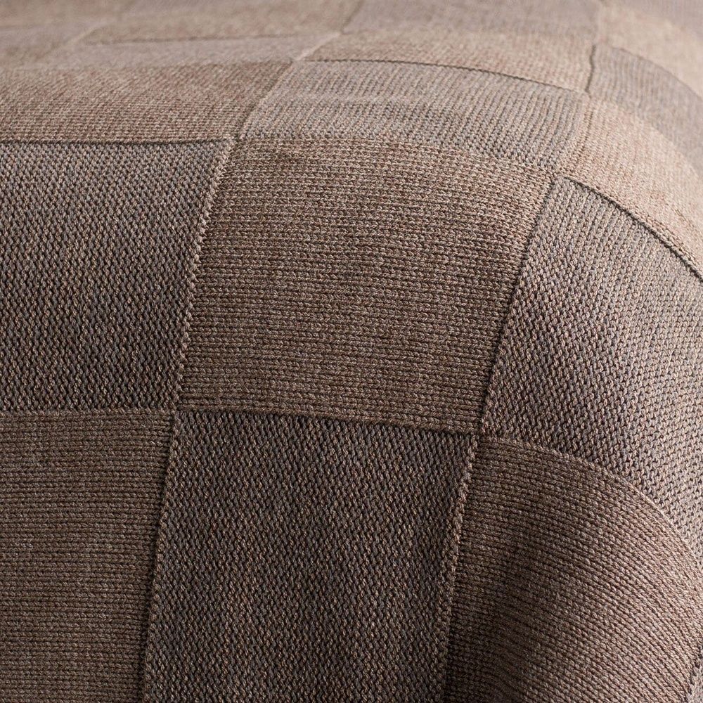 В'язаний плед - покривало Betires ASPEN DARK BROWN