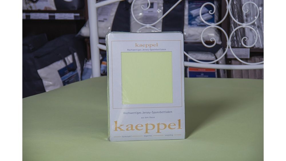 Простирадло на резинці джерси Kaeppel світло-зелений