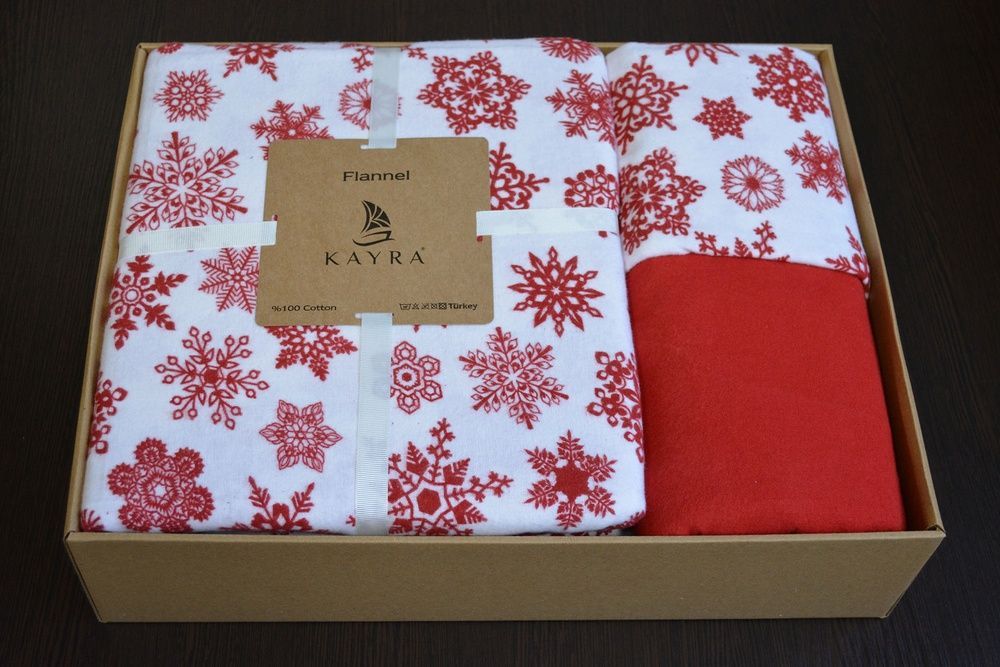 Постельное белье фланель Kayra Tanesi Red