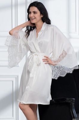 Жіночий халат Mia-Amore AFRODITA 2163 білий