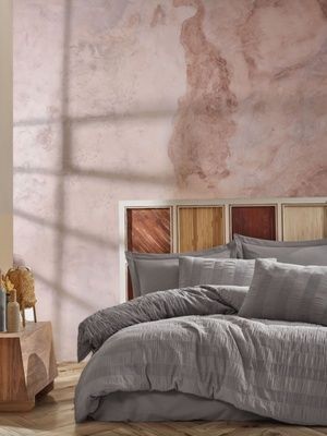 Постельное белье хлопок Saheser Salmon grey