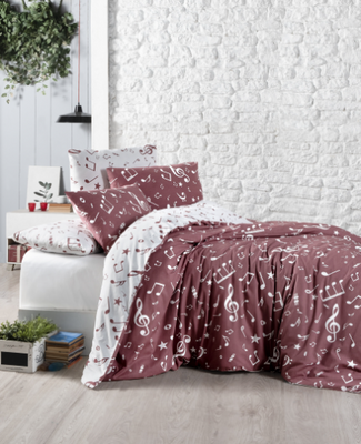 Постельное белье ранфорс делюкс First Choice Major Dark Red