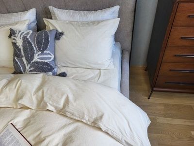 Наволочки вареный хлопок Комфорт Текстиль Ivory, LUXURY (2шт)