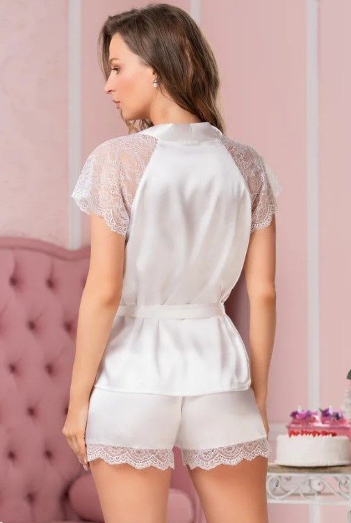 Жіноча піжама трійка Lidiya 7056, Білий, XL