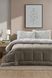 Постельное белье с покрываломMoss Home Kupon Bej, Бежевый, 50х70см (2шт), Евро, 160x200+30, 195х215 см