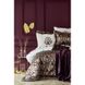 Набор постельное белье с покрывалом + плед Karaca Home - Morocco purple-gold 1