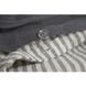 Постельное белье лен Lotus Home - Karlin stripe linen антрацит 6