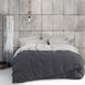 Постельное белье лен Lotus Home - Karlin stripe linen антрацит 3