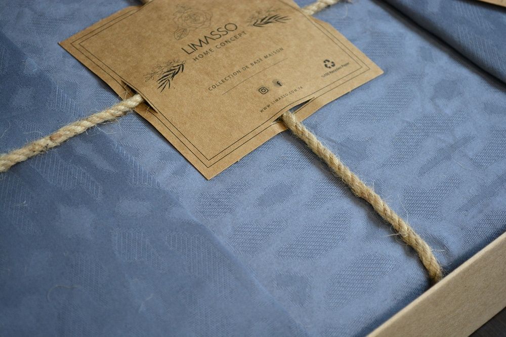 Постельное белье Limasso Jacquard Ranforse Catena Natural Grey