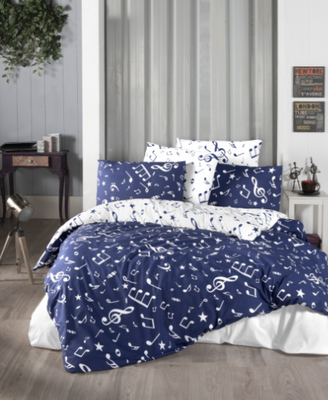 Постельное белье ранфорс делюкс First Choice Major Navy Blue