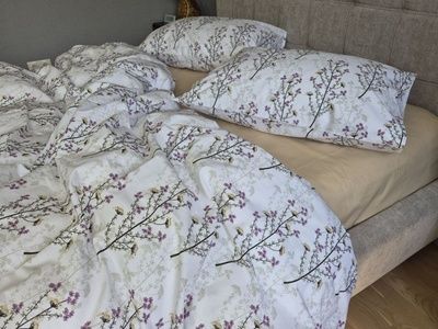 Постільна білизна ранфорс преміум Комфорт Текстиль Гілочка/бежев., cotton